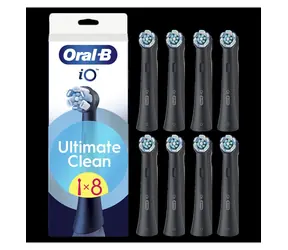 Oral-B iO Ultimate Clean EB8 czarny / Końcówki wymienne / 8 szt.