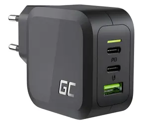 Ładowarka USB GaN Green Cell 65W / Ładowarka / 2x USB-C / 1x USB-A