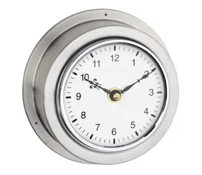 TFA 60.3014.54 MARITIM / Zegar ścienny / stal nierdzewna / średnica 14 cm / zasilany bateryjnie