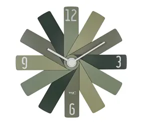 TFA 60.3020.04 ZEGAR W PUDEŁKU zielony / Zegar ścienny /  40 cm / Cicha praca / Baterie AA