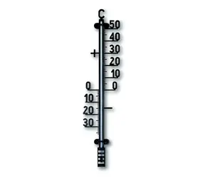 TFA 12.6004 czarny / Termometr zewnętrzny ścienny / od -30 do 50 °C / montaż ścienny