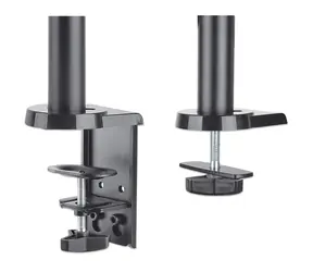 Uchwyt Manhattan na 2 monitory ze sprężyną gazową / Uchwyt / VESA 75x75-100x100 / nośność 8 kg / 17-32" / szary