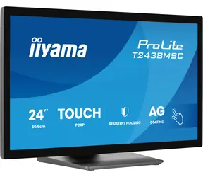 23,8" IIYAMA T2438MSC-B2 czarny / Monitor dotykowy / IPS / Full HD / 120 Hz / HDMI+DP / głośnik