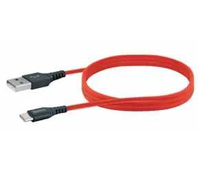 Schwaiger USB-A - USB-C cable red / kabel USB / USB 2.0 / 480 Mbit/s / 1,2 m
