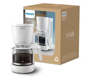 Philips HD7411/00 biały / Ekspres przelewowy do kawy / 1080 W