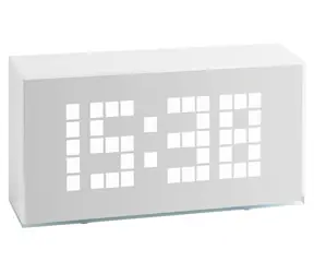 TFA 60.2012 BLOK CZASU / Budzik cyfrowy / Wyświetlacz LED / Termometr / Czujnik drzemki IR