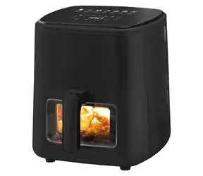 Extralink Home SJ-500 5L czarny / Frytkownica na gorące powietrze / 1500W / 80-200°C / sterowanie dotykowe