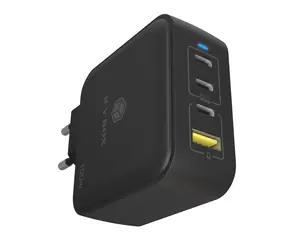 Icy Box IB-PS1040-PD czarny / Ładowarka / GaN / 100 W / 3x USB-C / 1x USB-A / PD 3.0