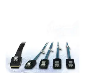 Kabel Inter-tech SFF-8087 - 4X SATA / Kabel wewnętrzny / krosowany / 0,65 m