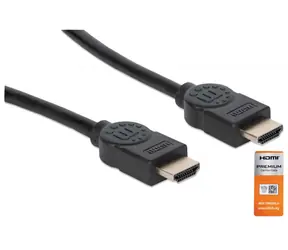 Manhattan Premium czarny / kabel HDMI / HDMI (M) - HDMI (M) / 1,8 m / Ethernet / 18 Gbit/s / 4K 60Hz