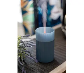 Airbi CANDLE niebieska / Dyfuzor zapachowy / Efekt płonącej świecy / Ultradźwiękowy / 100 ml
