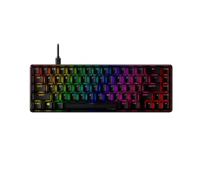 HyperX Alloy Origins 65 czarny / Klawiatura gamingowa / mechaniczna / HyperX czerwony / US / RGB / USB-C
