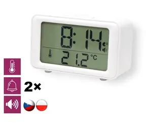 Airbi TALK / Budzik / Zapowiedzi głosowe / Zegar sterowany radiem / Termometr