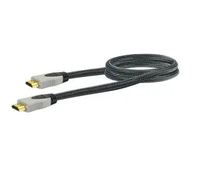 Kabel HDMI Schwaiger czarny / Kabel HDMI / High Speed / Ethernet / pozłacane złącza / 1,5 m