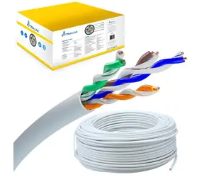 Extralink Cat5e U/UTP szary / Kabel instalacyjny / 305 m / szpula / wewnętrzny
