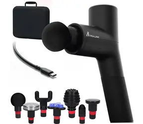 Extralink Gymgun Fit 2.0 Pro / Pistolet do masażu / 7 nakładek / 6 trybów