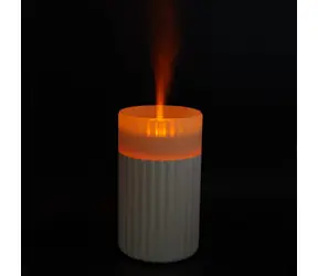 Airbi CANDLE beżowa / Dyfuzor zapachowy / Efekt płonącej świecy / Ultradźwiękowy / 100 ml