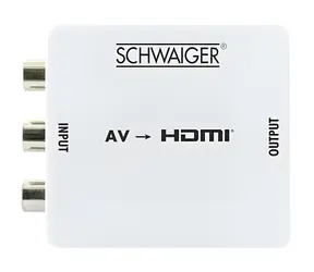 Konwerter Schwaiger AV na HDMI / Redukcja / 3x RCA -> HDMI / Full HD 1920x1080