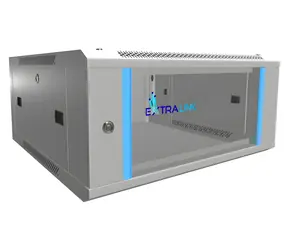 Extralink Rack 4U szary / Stojak ścienny / 19" / Szerokość 600 mm / Głębokość 600 mm / Nośność 30 kg