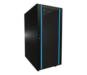 Extralink Rack 27U czarny / Szafa rack / 19" / szerokość 600 mm / głębokość 1000 mm / drzwi szklane