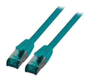 Kabel krosowy EFB Cat6A S/FTP zielony / Kabel krosowy / RJ-45 / 1,5 m / 10 Gigabit Ethernet / LSZH