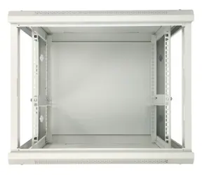 Stojak ścienny Extralink 19" 9U szary / Stojak ścienny / 600x600 mm / nośność 60 kg / drzwi metalowe