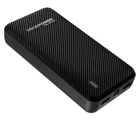 RealPower PB-20000 SE czarny / Powerbank 20 000 mAh / 2 wyjścia USB-A / wejścia Micro-USB i USB-C