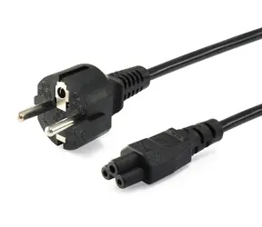 Equip CEE 7/7 - C5 czarny (112151) / Kabel zasilający / 3 m / 250 V / 2,5 A
