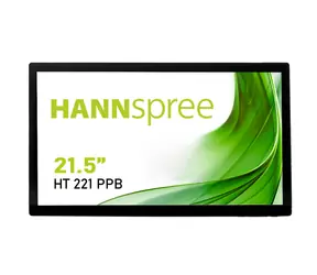 21,5" Hannspree HT221PPB czarny / Monitor dotykowy / Full HD / VA / 60Hz / HDMI, DP, VGA