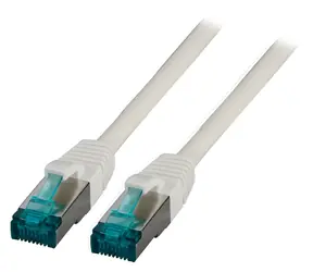 EFB Cat.6A S/FTP 0,5 m szary / Kabel krosowy / RJ-45 / LSZH / 10 Gigabit