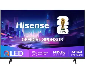 50" Hisense 50E7Q PRO czarny / Telewizor / QLED / 4K UHD / 144 Hz / VidaaOS / Dolby Atmos