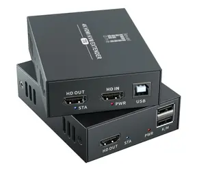 LevelOne HVE-8111 czarny / przedłużacz HDMI / Cat5e/Cat6 / 100 m / 4K 60Hz