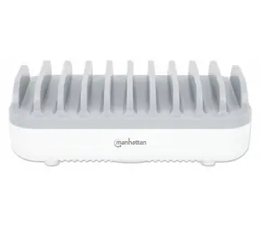 Stacja ładowania Manhattan 10- Port USB, biała / Stacja ładowania / 120 W / 3x USB-C PD + 7x USB-A