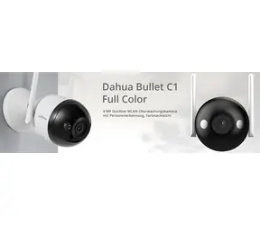 Dahua Bullet C1 / Zewnętrzna kamera IP / 2560 x 1440 / kolorowa wizja nocna / Wi-Fi / IP67 / microSD