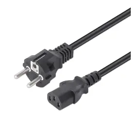 Kabel zasilający Manhattan CEE7/7 - C13 czarny / Kabel zasilający / 5 m / 250 V / 2,5 A