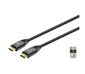Kabel HDMI Manhattan z Ethernetem czarny / Kabel / 8K 60Hz / 48 Gbit/s / 2 m