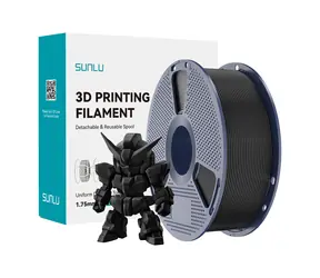 Sunlu Filament PLA+ 2.0 czarny / filament do drukarki 3D / PLA+ 2.0 / 1,75 mm / 1 kg