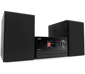 JVC UX-E225B czarny / Mikrowieża / CD / Bluetooth 5.3 / Tuner FM / 30 W