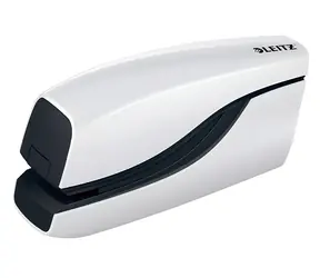Leitz NeXXt Wow 5566 biały / Zszywacz elektryczny / do 10 kartek / zasilanie 4X AAA