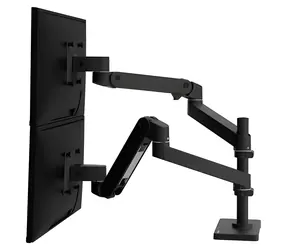 Ergotron LX Pro Dual Stacking Arm czarny / Ramię biurkowe na 2 monitory