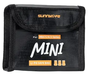 Etui na baterie SUNNYLIFE do DJI Mini 5 Pro / Pro 3 / Rzep / 120×95×63 mm
