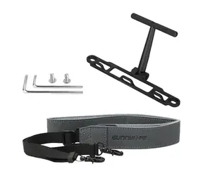 SUNNYLIFE Uchwyt z paskiem do kontrolerów DJI RC i RC 2 (ZJ764-D) / czarny / regulowany pasek 62,5-80 cm