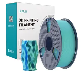 Sunlu PLA+ Silk niebiesko-zielony / Filament drukarski / dwukolorowy / 1 kg
