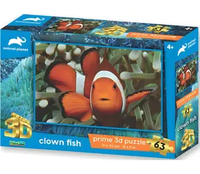 Prime Puzzle 3D Animal Planet: Ryba błazenek / efekt 3D / 63 elementy / 31x23 cm