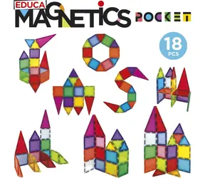Magnetyczny zestaw konstrukcyjny Educa Magnetics / 18 elementów / w etui