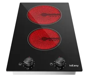 IsEasy LT2V-30 / Płyta ceramiczna / 2 pola grzewcze / 1200 W + 2000 W / 11 poziomów mocy