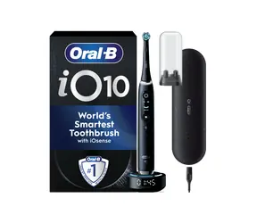 Oral-B iO Series 10 Cosmic Black Booster / Elektryczna szczoteczka do zębów / Magnetyczna iO / 7 trybów / Timer