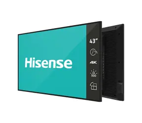 43-calowy Hisense 43DM66D czarny / Wyświetlacz do oznakowania cyfrowego / UHD / IPS / Android 11 / HDMI / Wi-Fi