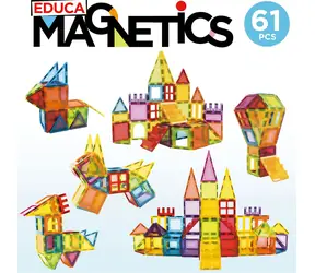 Magnetyczny zestaw konstrukcyjny Educa Magnetics / 61 elementów