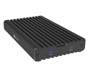 Obudowa zewnętrzna Icy Box na 2 dyski SSD / Obudowa zewnętrzna / 2,5" SATA / USB 3.2 Gen 2x2 typu C